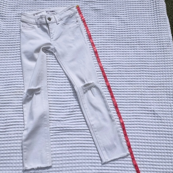 DL 1961 Chloe Girls' Eggshell Skinny Jeans - Picture 14 of 15